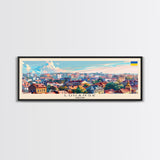 Luhansk Ukraine Wall Art, Panoramic Travel Poster, Panoramic Framed Canvas Print, City Wall Art, Wall Hanging Home Decor, Travel Art