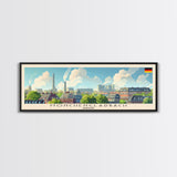 Monchengladbach Germany Travel Art, City Art, Framed Canvas Print or Metal Wall Art, Europe Travel Poster, Panoramic Wall Art, Extra Wide Wall Art