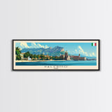 Palermo Italy Travel Print Wall Art, Panoramic City Art, Travel Art, Wall Decor, Vacation Gift, Framed Canvas Print Or Metal Art