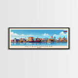 Petrozavodsk Russia Travel Print Wall Art, Panoramic City Art, Travel Art, Wall Decor, Vacation Gift, Framed Canvas Print Or Metal Art