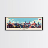 Radom Poland Travel Print Wall Art, Panoramic City Art, Travel Art, Wall Decor, Vacation Gift, Framed Canvas Print Or Metal Art