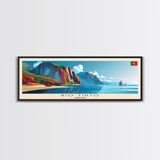 Rio Tinto Panoramic Travel Poster, Framed Canvas Print or Metal Wall Art, Travel Art, Home Decor, Panoramic Painting, Midcentury Art