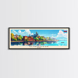 Ulyanovsk Russia Travel Art, City Art, Framed Canvas Print or Metal Wall Art, Europe Travel Poster, Panoramic Wall Art, Extra Wide Wall Art