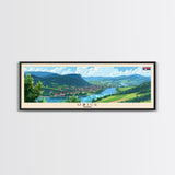 Uzice Serbia Travel Print Wall Art, Panoramic City Art, Travel Art, Wall Decor, Vacation Gift, Framed Canvas Print Or Metal Art