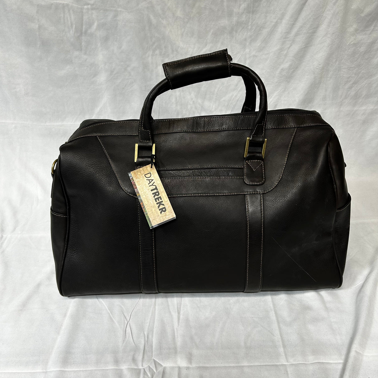 100% Real Leather Duffle Bag  (771-2210)