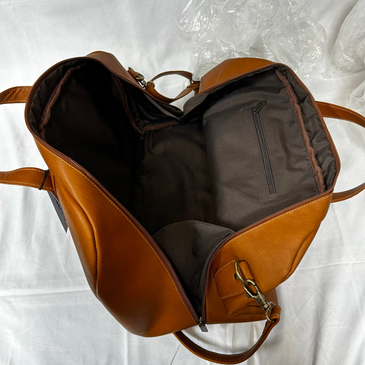 Real Leather Duffle Club Bag (771-1302)