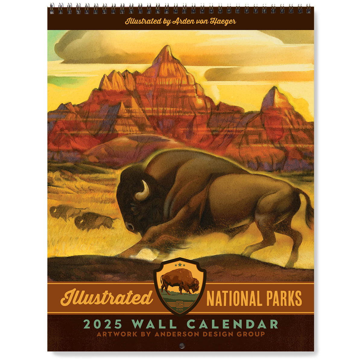 2025 Wall Calendar: National Parks by Arden von Haeger (Best Seller!)