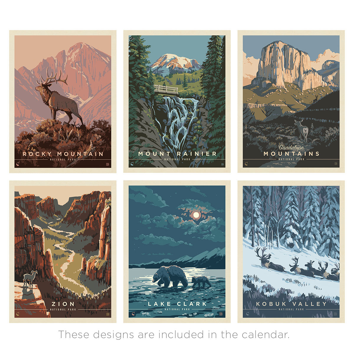 2025 Wall Calendar: National Parks by Kenneth Crane (Best Seller!)