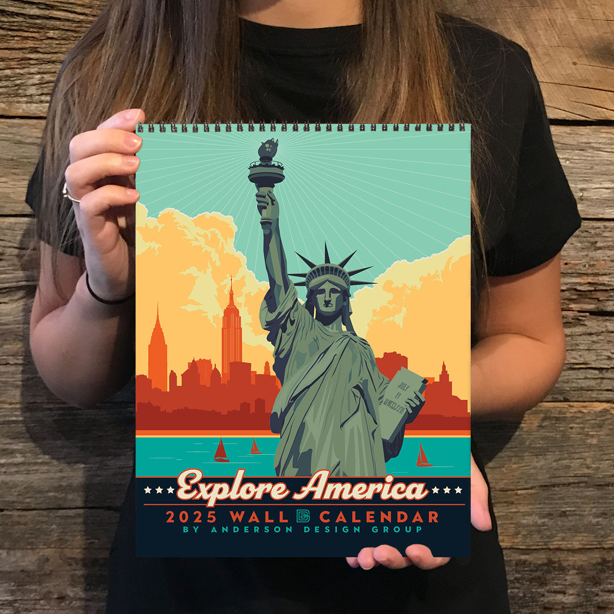 2025 Wall Calendar: Explore America