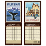 2025 Wall Calendar: Explore America