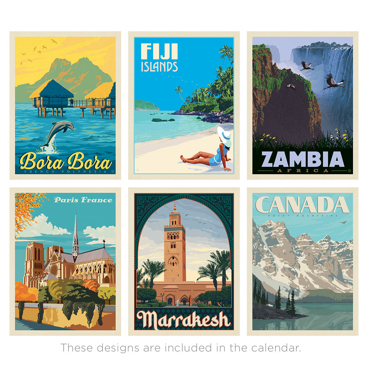 2025 Wall Calendar: World Travel (Best Seller!)