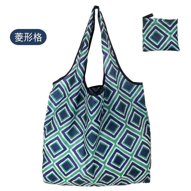 Large Foldable Packable Pocket Size Shopping Tote - Prints & Patterns