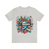 "I Travel To Shop" full color T-shirt