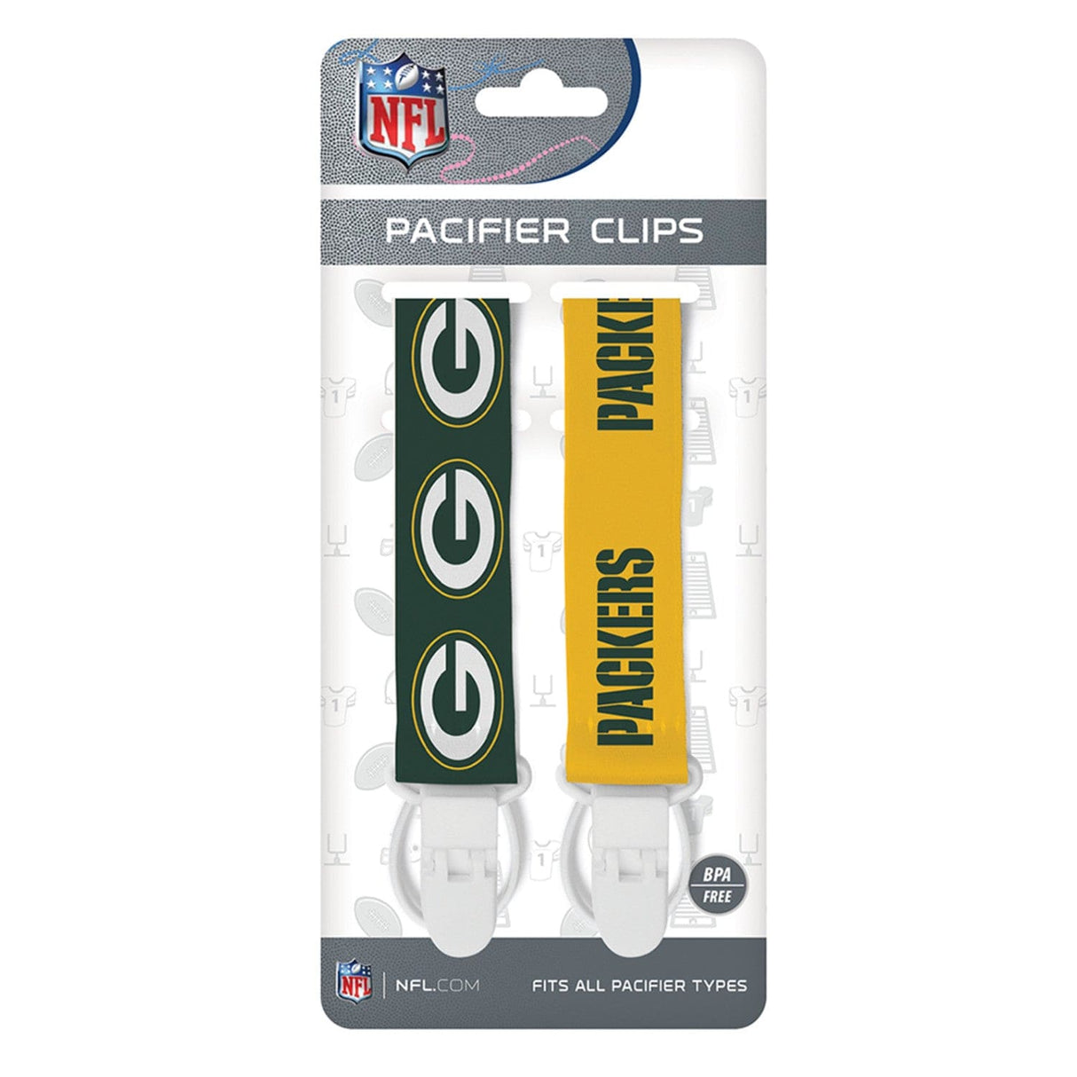 Green Bay Packers - Pacifier Clip 2-Pack