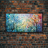 Vibrant Art, Mosaic Wall Art, Nature Art Print, Abstract Wall Art, Wall Art, Canvas Print, Wall Hanging, Landscape Art, Office Decor