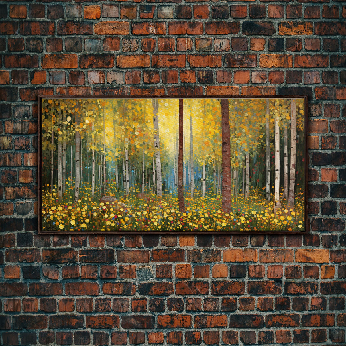 Forest Wall Art, Summer Art, Trees Wall Print, Panoramic Art, Wall Art, Canvas Art, Landscape Art, Gift For Coworker, Country Wall Art