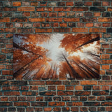 Trees Wall Art, Autumn Art Print, Forest Wall Art, Panoramic Art, Wall Art, Canvas Art, Landscape Art, Boys Bedroom Decor, Dorm Room Art