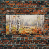 Tree Wall Art, Forest Wall Art, Fall Wall Art, Panoramic Art, Wall Art, Canvas Art, Landscape Art, Landscape Print, Country Home Decor