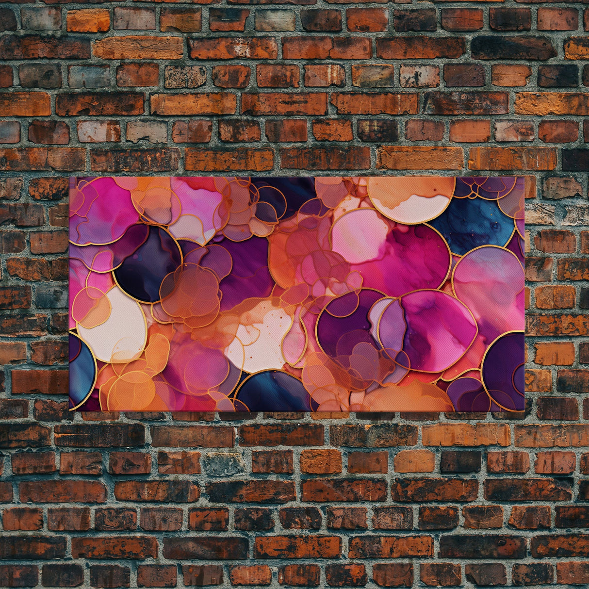 Colorful Print, Vibrant Abstract Wall Art, Panoramic Art, Wall Art, Canvas Art, Landscape Art, Living Room Prints, Retirement Gifts, Prints