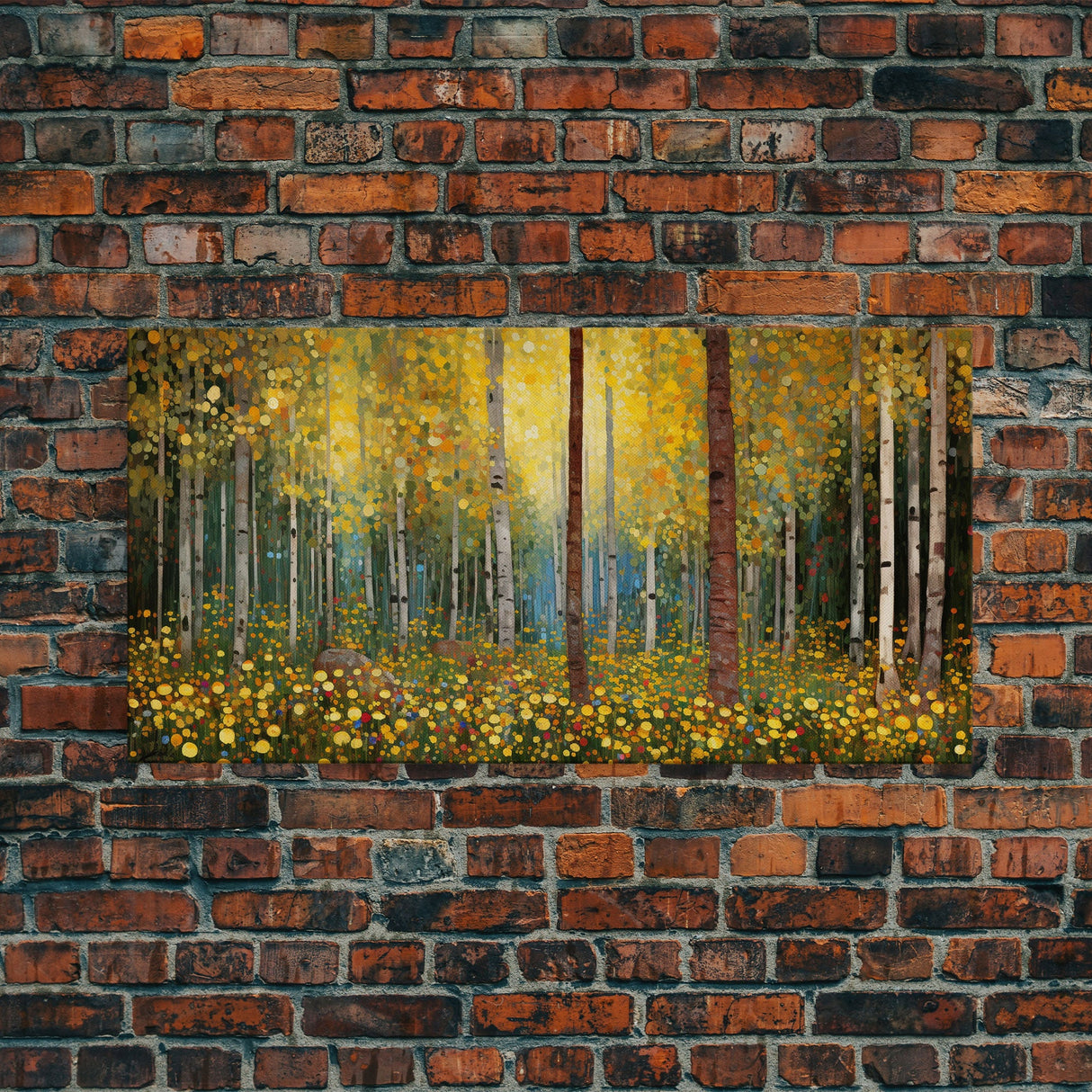 Forest Wall Art, Summer Art, Trees Wall Print, Panoramic Art, Wall Art, Canvas Art, Landscape Art, Gift For Coworker, Country Wall Art