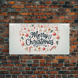 Merry Christmas Sign - Christmas Decor - Framed Canvas Print Sign - Canvas Sign - Xmas Decor -  Holiday Decor