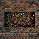 Large Original Abstract Painting Print For Living Room Jackson Pollock inspired Style Art Modern Pollock Style Splatter & Dripping Painting