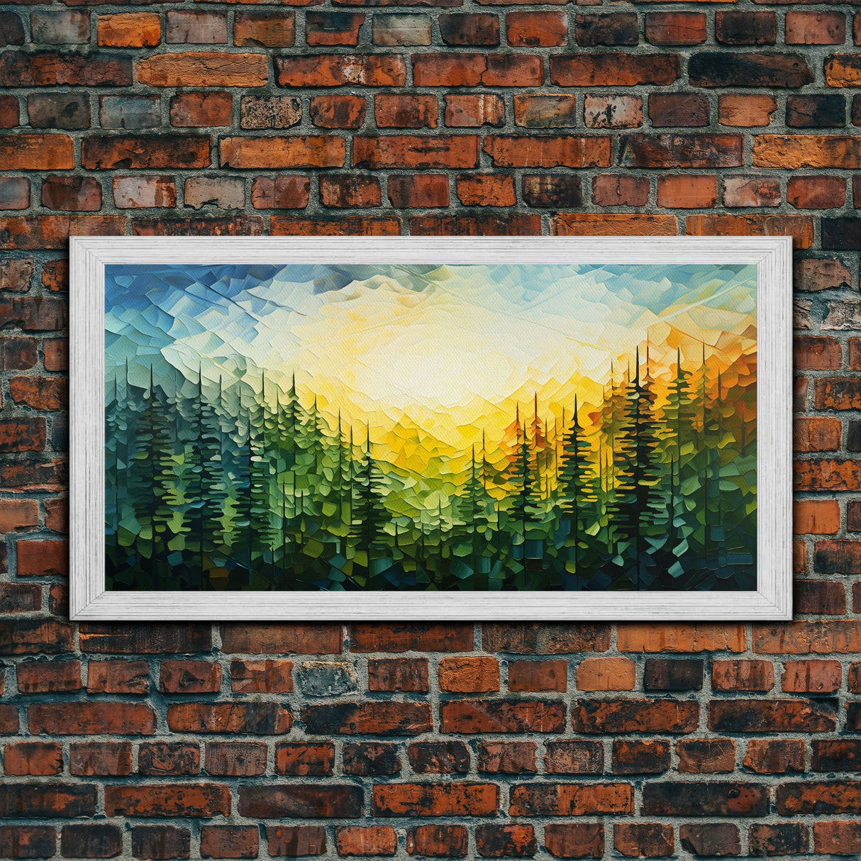 Forest Wall Art, Abstract Wall Art, Forest Painting, Wall Art, Canvas Print, Wall Hanging, Landscape Art, Home Office Art, Southern Decor