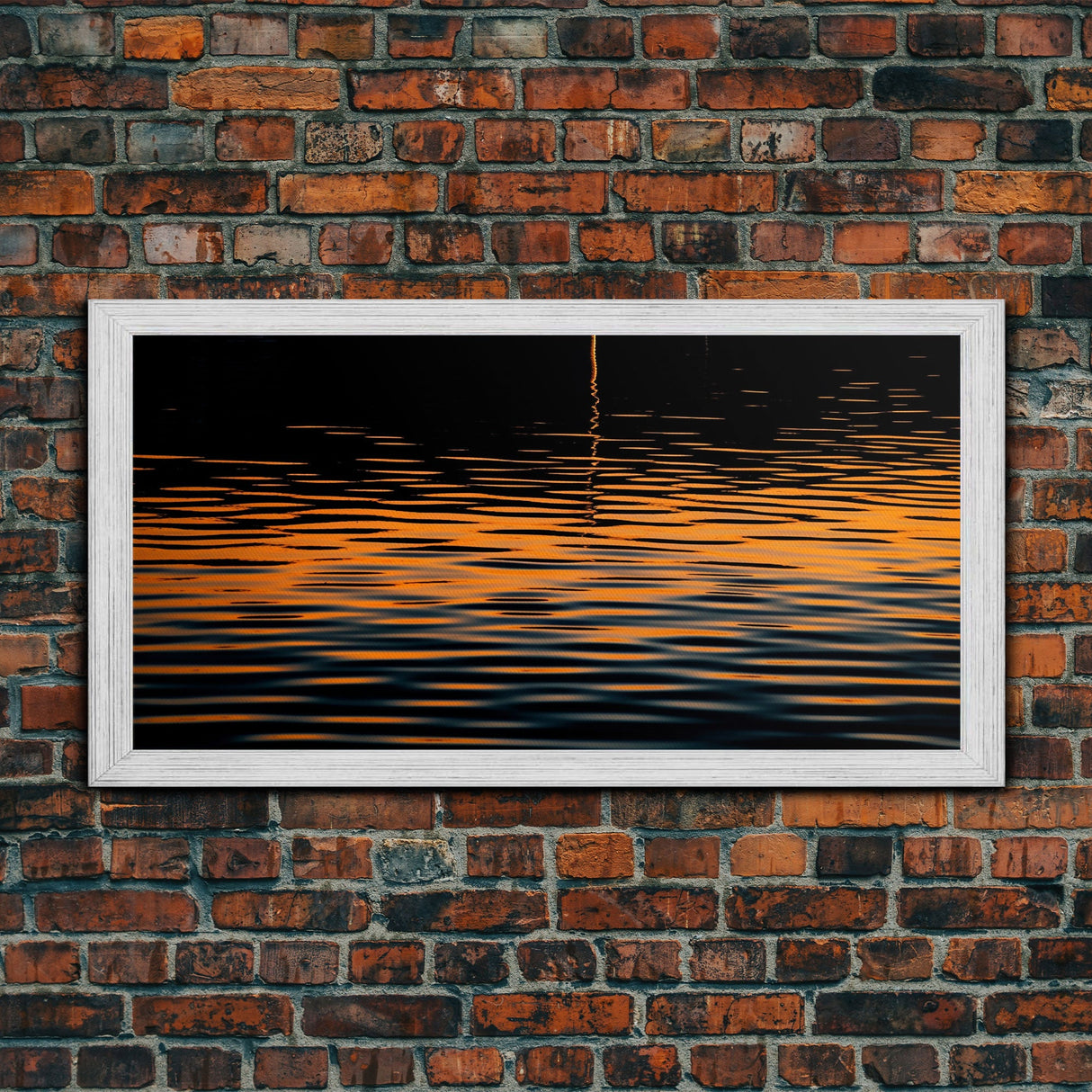 Abstract Wall Art, Ripples Art, Abstract Water Wall Decor, Vibrant Art, Panoramic Wall Decor, Canvas Print, Wall Art, Framed Canvas Art