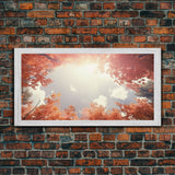 Forest Art, Trees Wall Art, Autumn Art Print, Panoramic Art, Wall Art, Canvas Art, Landscape Art, Farmhouse Art, Dining Room Decor, RV Decor