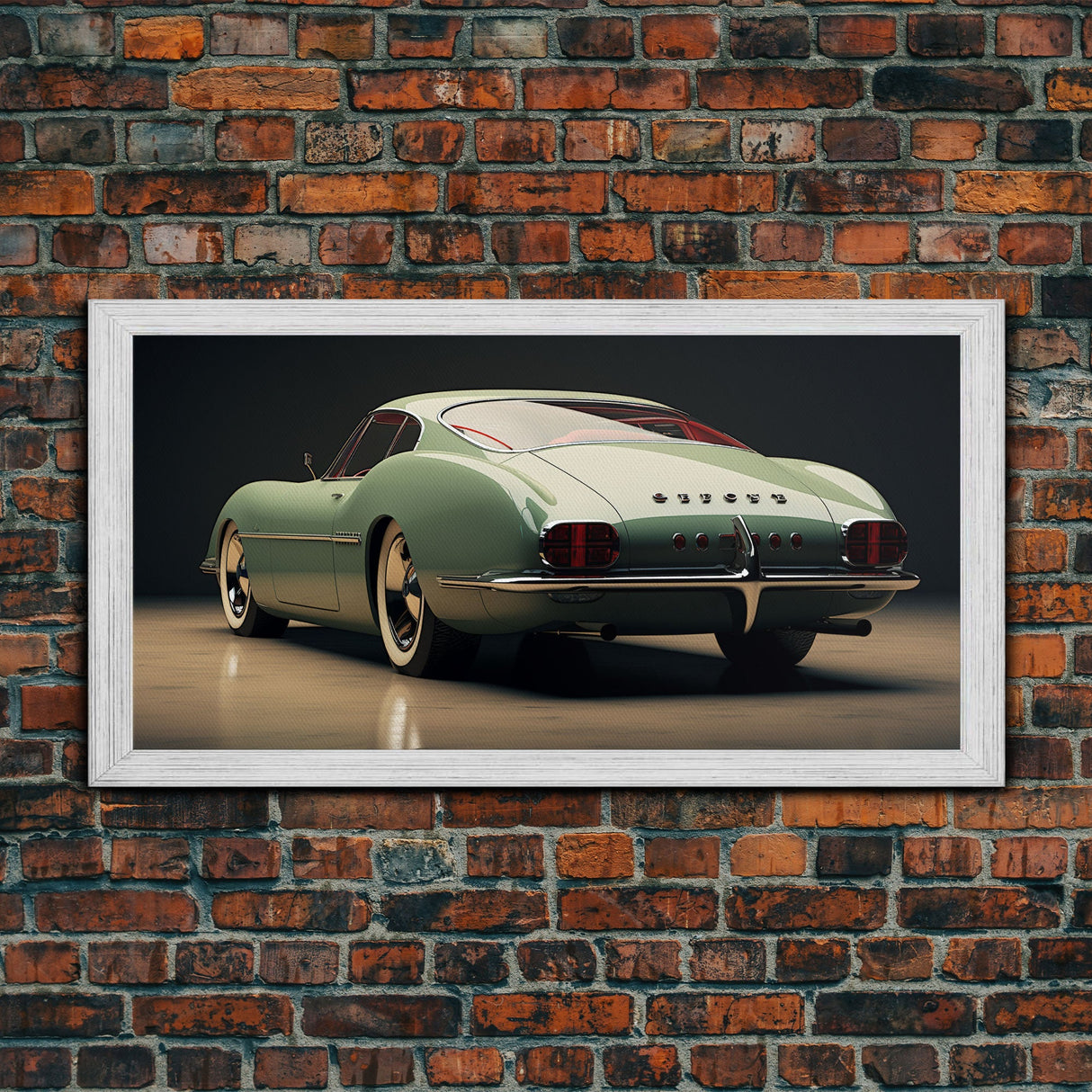 Classic Car Wall Art, Car Art, Automotive Art, Panoramic Art, Wall Art, Canvas Art, Landscape Art, Landscape Print, Gift For Car Lovers