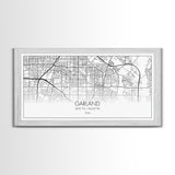 Garland City Map, Texas Map, Map Art, Minimalist Art, Wall Art, Canvas Art, Western Décor, Rustic Farmhouse Décor, Best Friend Gift, Office