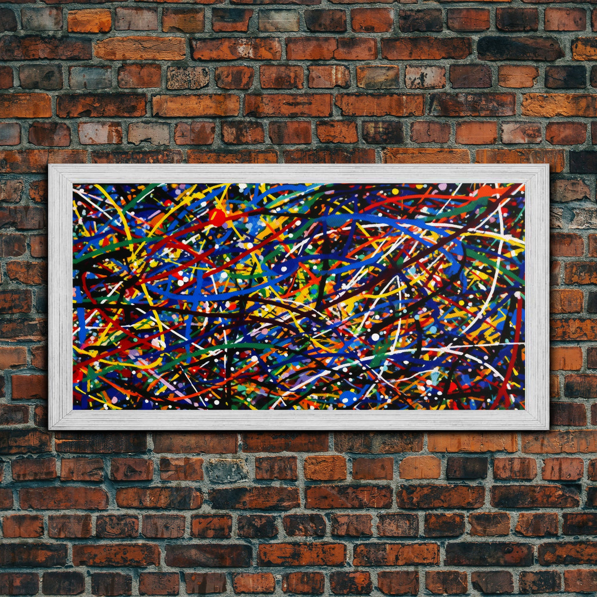 original abstract painting, Jackson Pollock style painting Print, modern abstract art, Colorful wall art, splatter Pollock Print Wall Art