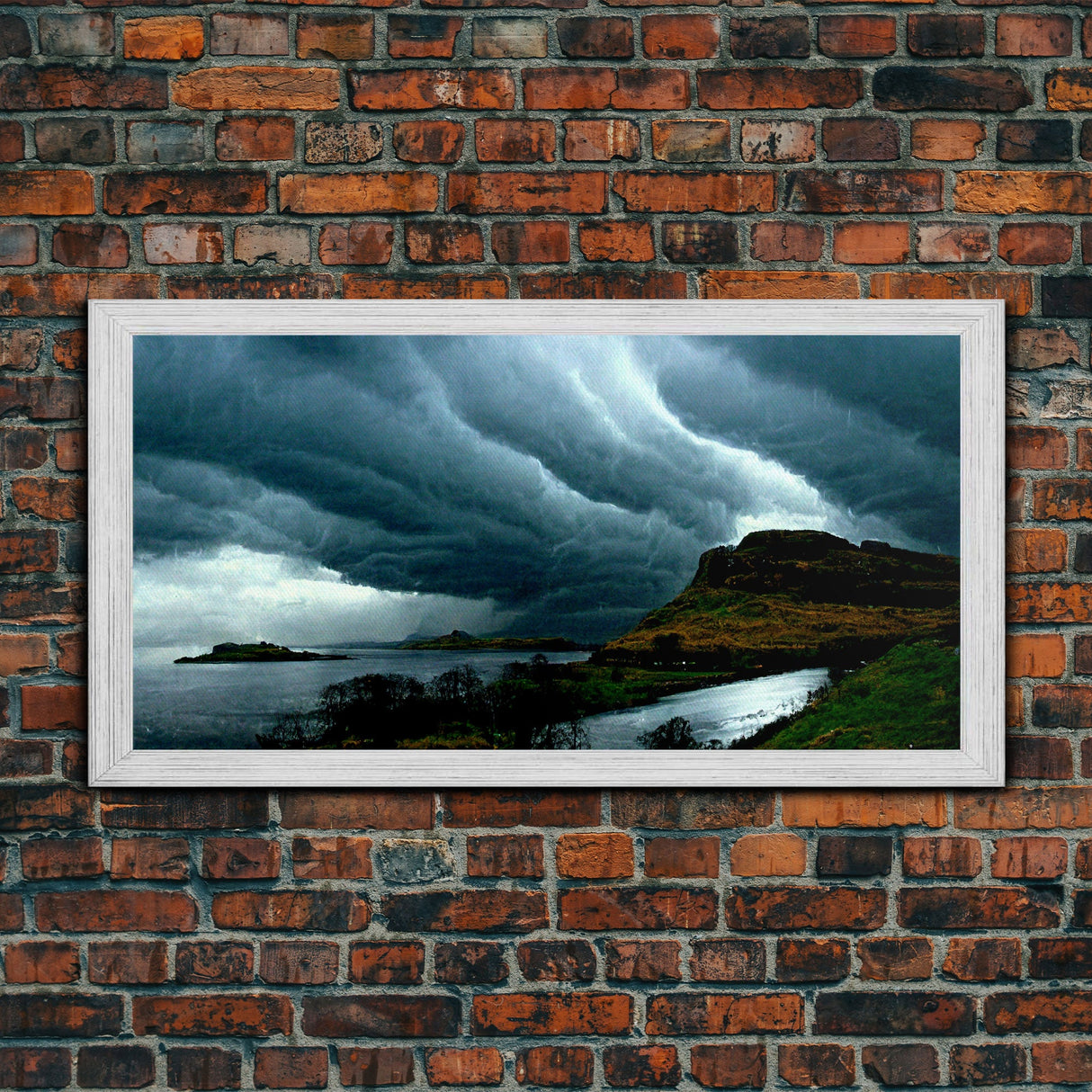 Storm Clouds Seascape Ocean Sea Islands Fine Art Print, Wall Art Print, Wall Décor, Wall Poster