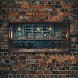 Bar Decor, Prohibition Wall Art, Saloon Wall Art, Canvas Print, Wall Hanging, Panoramic Art, Farmhouse Wall Decor, Kitchen Print, Gift Ideas