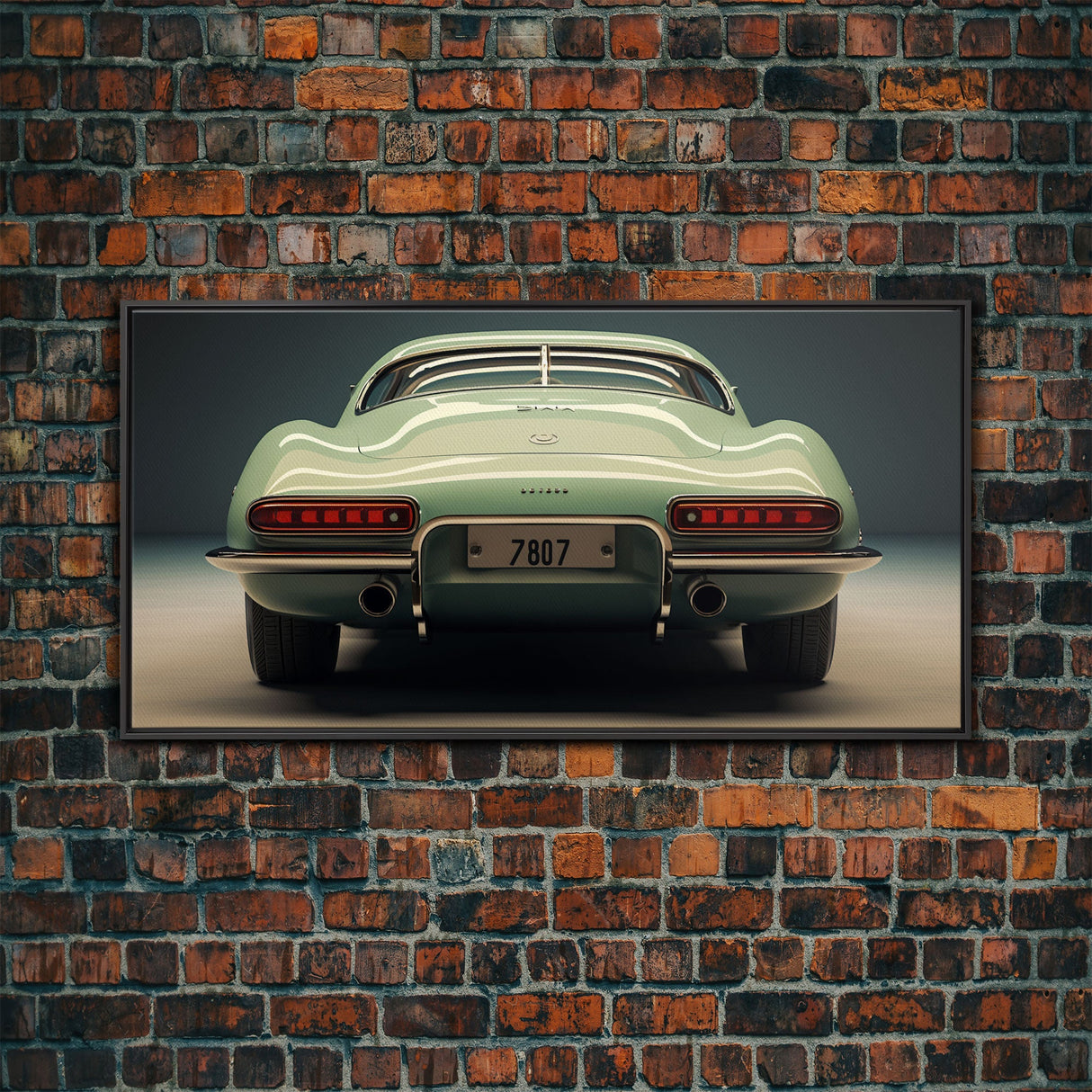 Automotive Art, Classic Car Wall Art, Car Print, Panoramic Art, Wall Art, Canvas Art, Landscape Art, Landscape Print, Car Lover Gift, Office