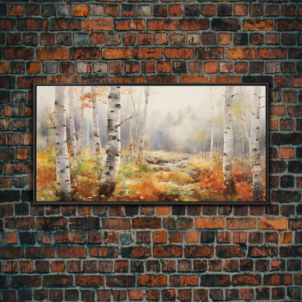 Tree Wall Art, Forest Wall Art, Fall Wall Art, Panoramic Art, Wall Art, Canvas Art, Landscape Art, Landscape Print, Country Home Decor