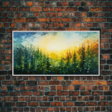 Forest Wall Art, Abstract Wall Art, Forest Painting, Wall Art, Canvas Print, Wall Hanging, Landscape Art, Home Office Art, Southern Decor