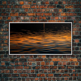 Abstract Wall Art, Ripples Art, Abstract Water Wall Decor, Vibrant Art, Panoramic Wall Decor, Canvas Print, Wall Art, Framed Canvas Art