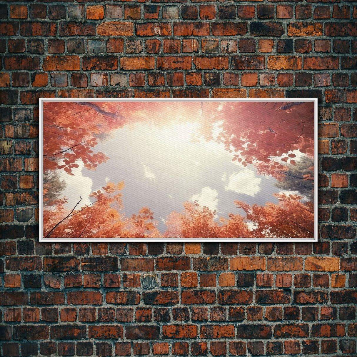 Forest Art, Trees Wall Art, Autumn Art Print, Panoramic Art, Wall Art, Canvas Art, Landscape Art, Farmhouse Art, Dining Room Decor, RV Decor