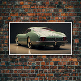 Classic Car Wall Art, Car Art, Automotive Art, Panoramic Art, Wall Art, Canvas Art, Landscape Art, Landscape Print, Gift For Car Lovers