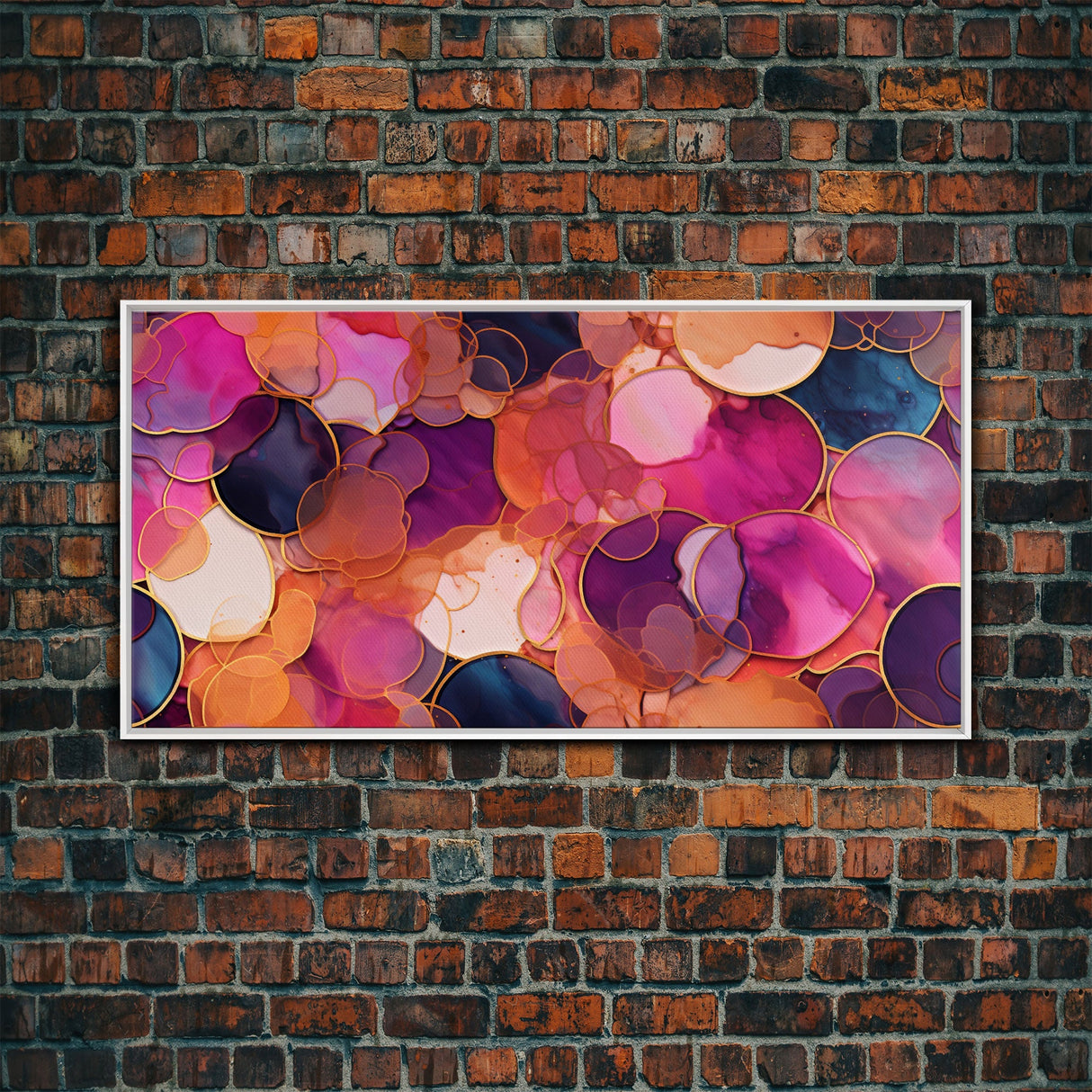 Colorful Print, Vibrant Abstract Wall Art, Panoramic Art, Wall Art, Canvas Art, Landscape Art, Living Room Prints, Retirement Gifts, Prints