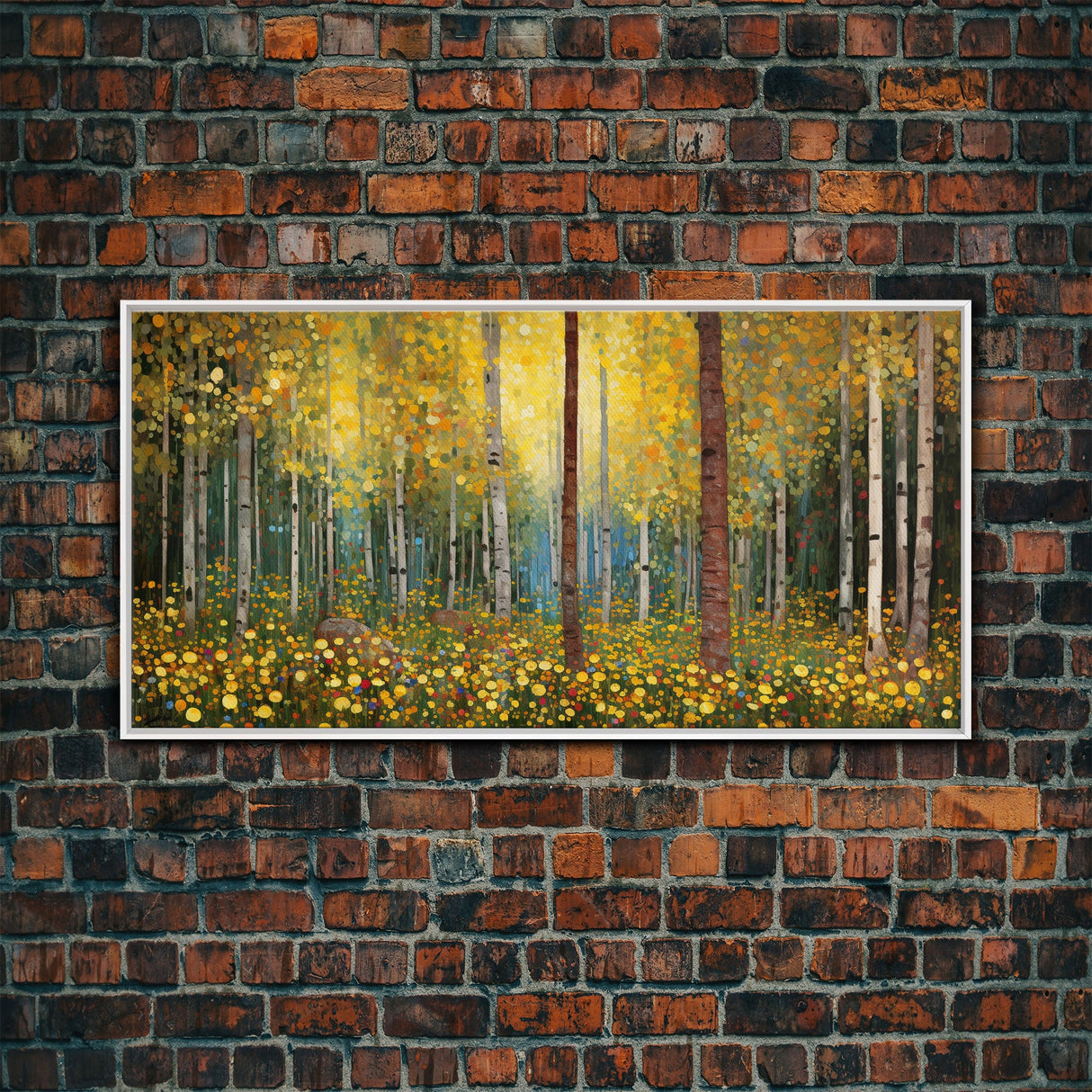 Forest Wall Art, Summer Art, Trees Wall Print, Panoramic Art, Wall Art, Canvas Art, Landscape Art, Gift For Coworker, Country Wall Art