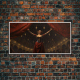 The Haunted Circus, Unique Halloween Art, Framed Canvas Print, Halloween Poster Art, Horror Prints