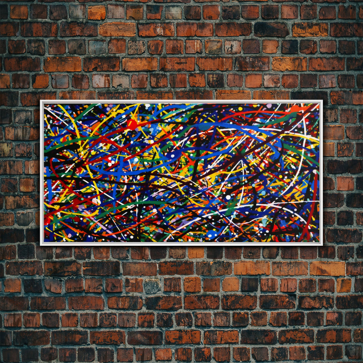 original abstract painting, Jackson Pollock style painting Print, modern abstract art, Colorful wall art, splatter Pollock Print Wall Art