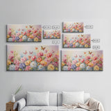 Butterfly Wall Art, Flowers Wall Art, Colorful Fowers, Panoramic Art, Wall Art, Canvas Art, Landscape Art, Meadow Art, Botanical Art