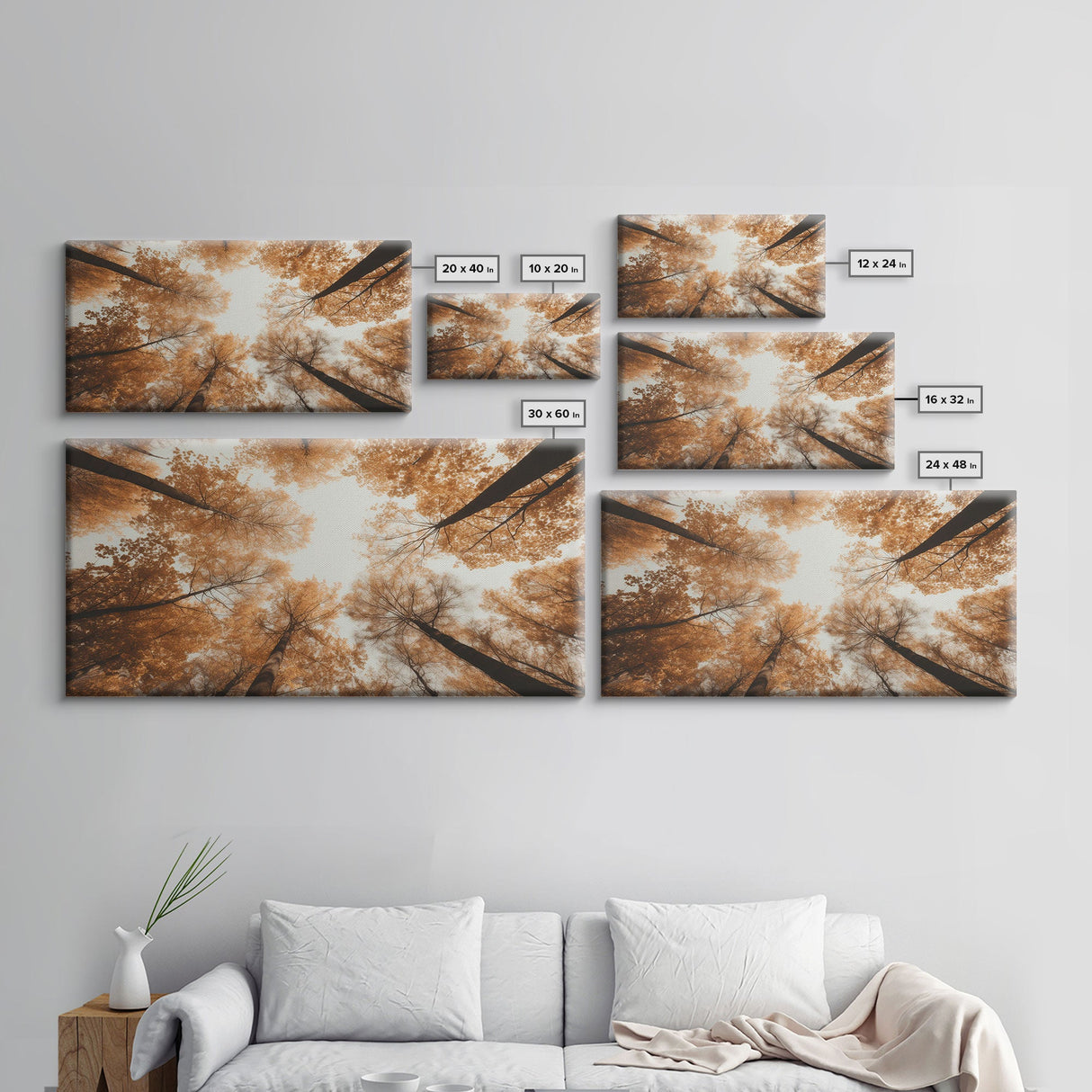 Forest Art, Trees Wall Art, Fall Art Print, Panoramic Art, Wall Art, Canvas Art, Landscape Art, Wall Art Prints, Entryway Prints, RV Decor