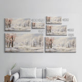 Winter Landscape, Lake Wall Art, Winter Wonderland, Panoramic Landscape, Wall Art, Canvas Wall Art, Landscape Art Print, Lakehouse Gift