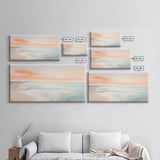 Seascape Art, Beach Art Print, Pink Sky Print, Panoramic Art, Wall Art, Canvas Art, Landscape Art Print, Gift For Couples, Family Home Décor