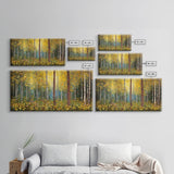 Forest Wall Art, Summer Art, Trees Wall Print, Panoramic Art, Wall Art, Canvas Art, Landscape Art, Gift For Coworker, Country Wall Art