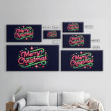 Merry Christmas Sign - Christmas Decor - Framed Canvas Print Sign - Canvas Sign - Xmas Decor -  Holiday Decor